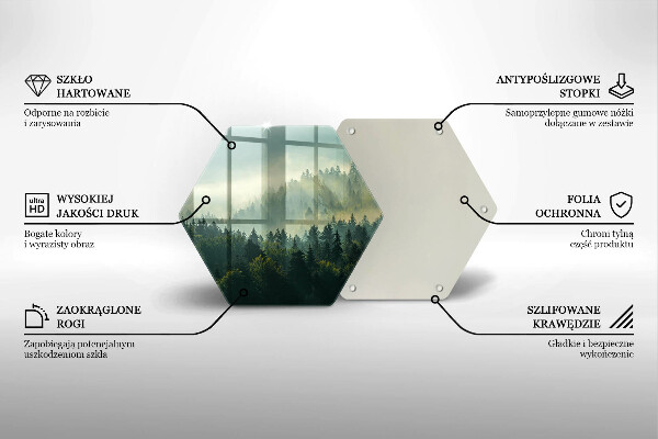 Tocător de bucătărie Peisaj Vedere a pădurii