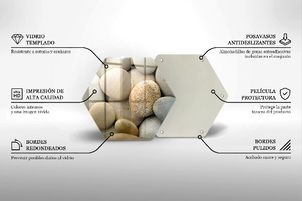 Tocător de bucătărie Model de pietre ovale