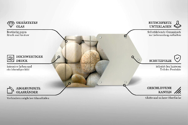 Tocător de bucătărie Model de pietre ovale