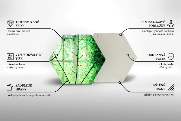 Tocător de bucătărie Frunză decorativă filonată