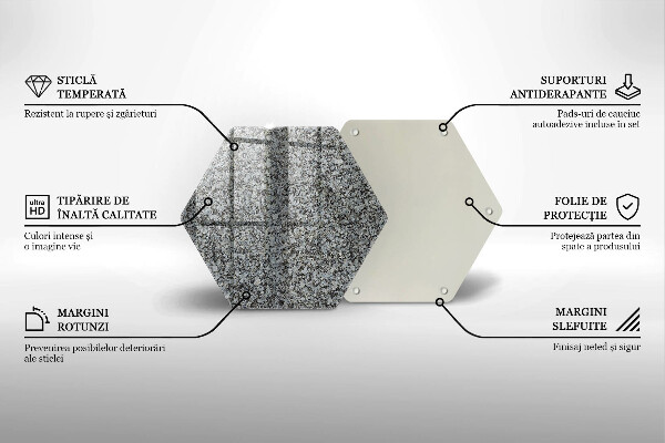 Tocător de bucătărie Textura de piatră