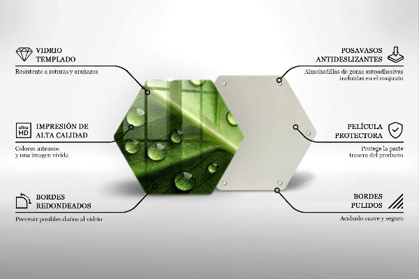 Tocător de bucătărie Natură rouă și frunze