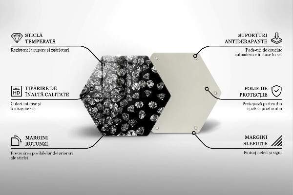 Tocător de bucătărie Diamante diamante