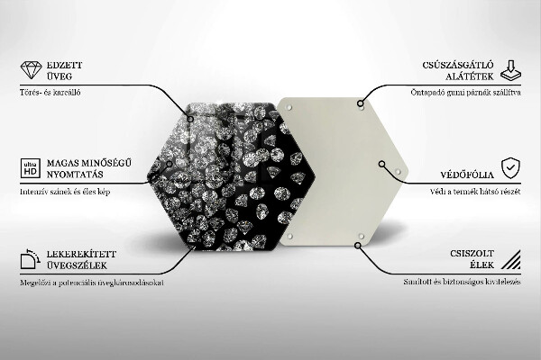 Tocător de bucătărie Diamante diamante