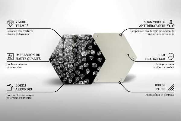 Tocător de bucătărie Diamante diamante