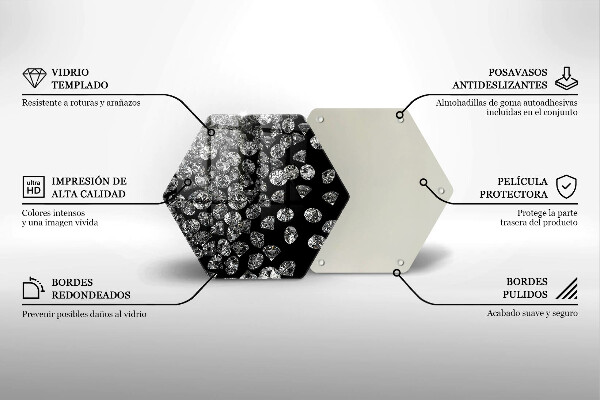 Tocător de bucătărie Diamante diamante