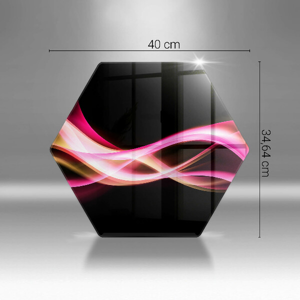 Tocător de bucătărie Fum neon abstract