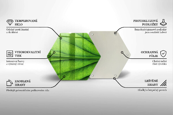 Tocător de bucătărie Frunză de nervură natură