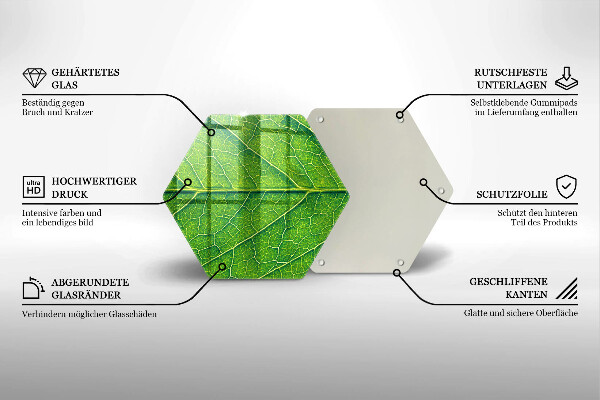 Tocător de bucătărie Venele frunzelor naturii