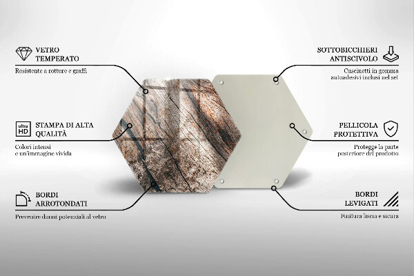 Tocător de bucătărie Structura din lemn