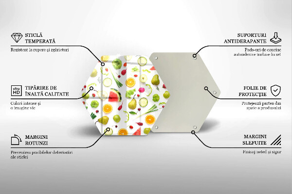 Tocător de bucătărie Model de fructe și legume