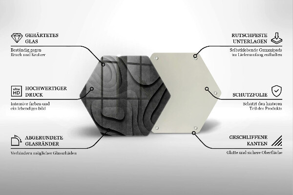 Tocător de bucătărie Forme de piatră 3D