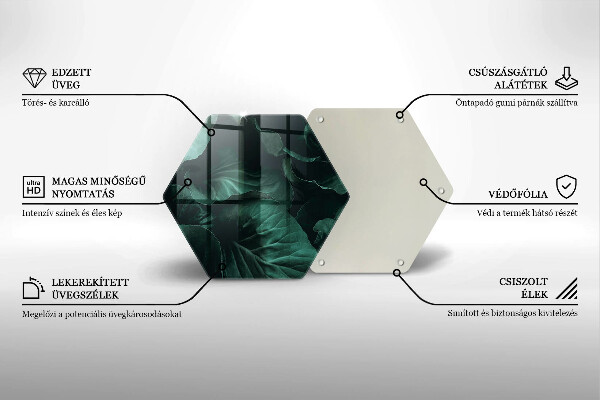 Tocător de bucătărie Frunze sălbatice întunecate