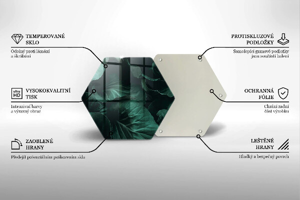 Tocător de bucătărie Frunze sălbatice întunecate