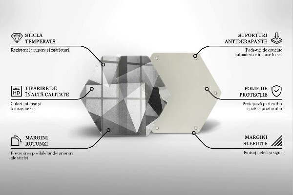 Tocător de bucătărie Abstracție ascuțită concretă