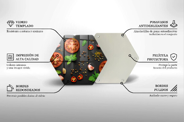 Tocător de bucătărie Roșii și condimente