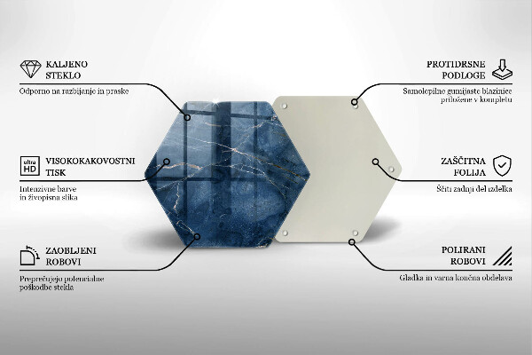 Tocător sticlă Textura piatră de marmură