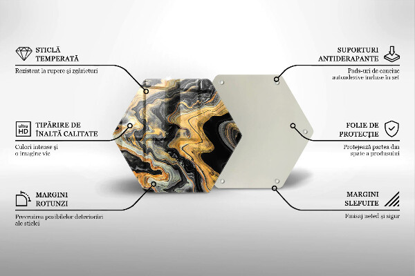 Tocător sticlă Structura abstractă