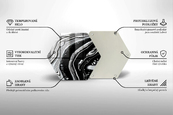 Tocător sticlă Abstracția cernelii
