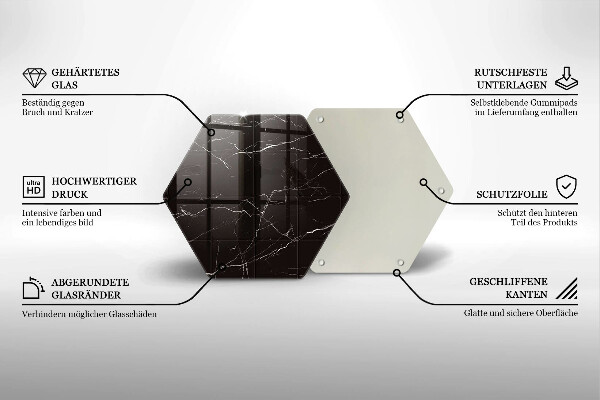 Tocător sticlă Placi de marmură