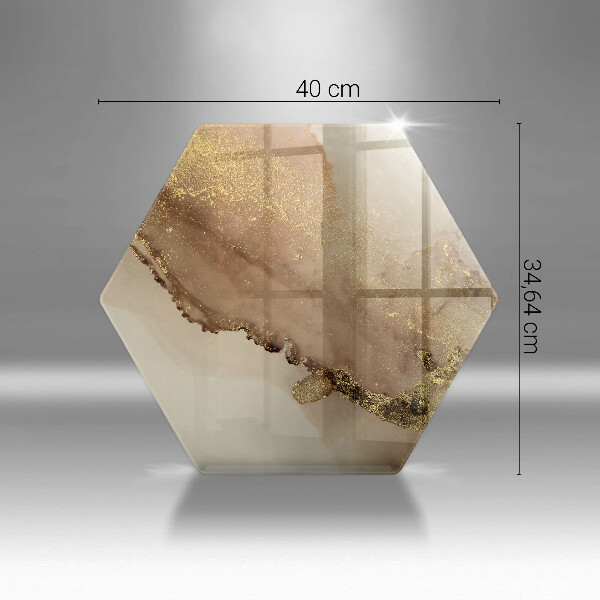 Tocător sticlă Abstracția aurului
