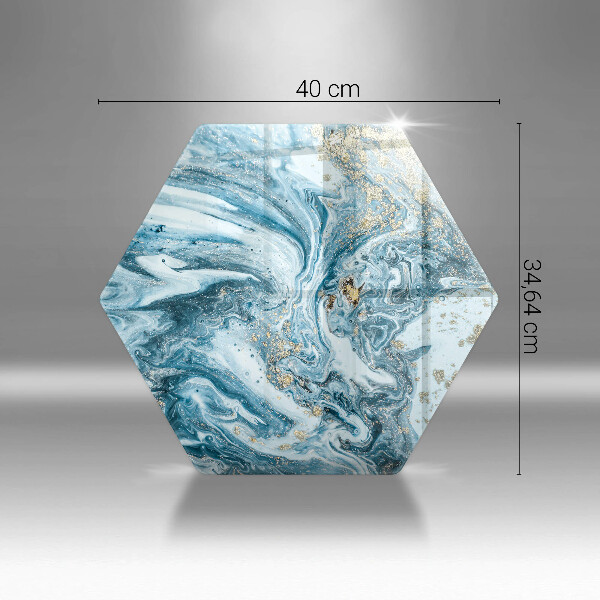 Tocător sticlă Structură cu aur