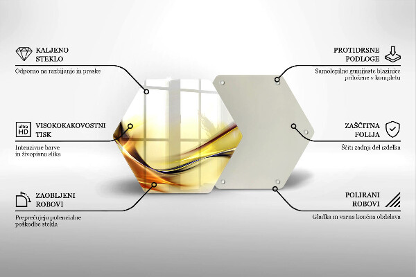 Tocător de bucătărie Linii abstracte de lumină