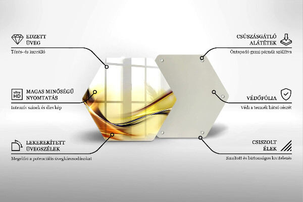 Tocător de bucătărie Linii abstracte de lumină