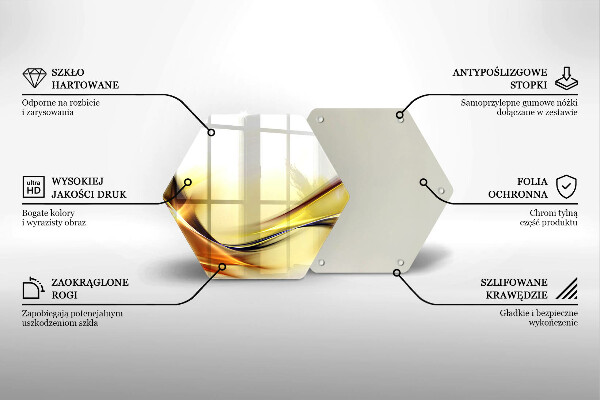 Tocător de bucătărie Linii abstracte de lumină