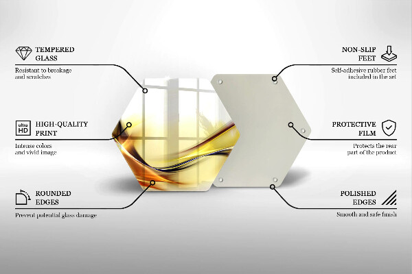 Tocător de bucătărie Linii abstracte de lumină