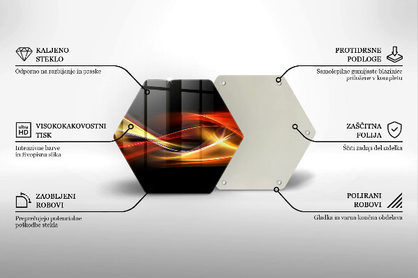 Tocător de bucătărie Fum și lumină abstracte