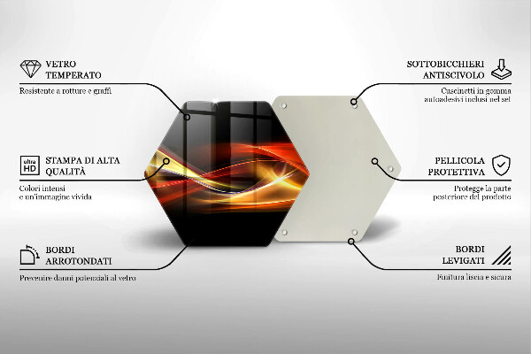 Tocător de bucătărie Fum și lumină abstracte