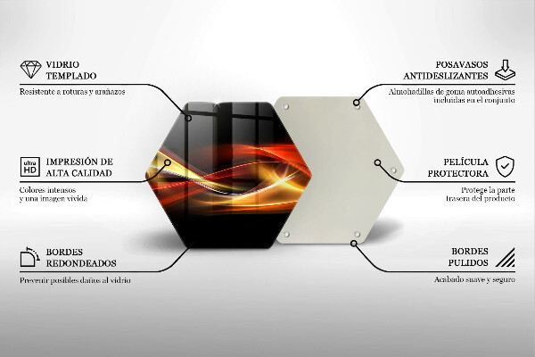 Tocător de bucătărie Fum și lumină abstracte