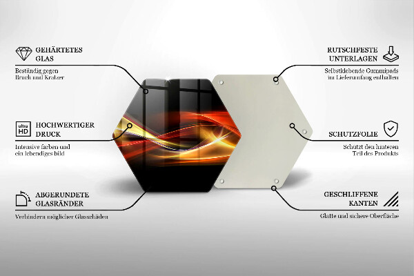 Tocător de bucătărie Fum și lumină abstracte