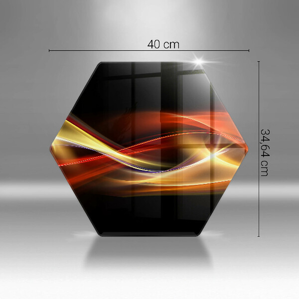 Tocător de bucătărie Fum și lumină abstracte