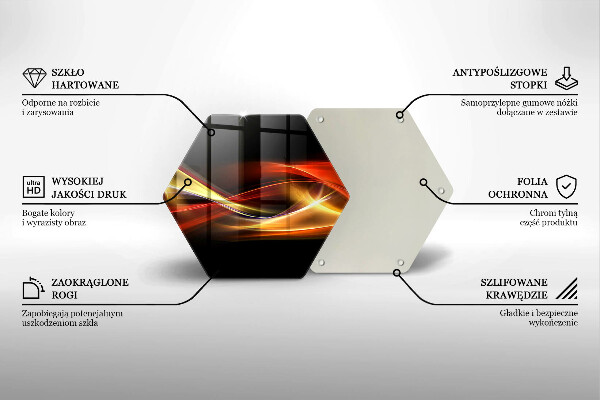 Tocător de bucătărie Fum și lumină abstracte