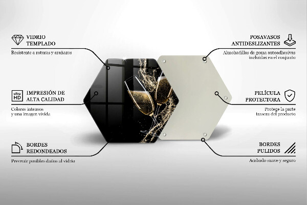 Tocător sticlă Pahare de șampanie