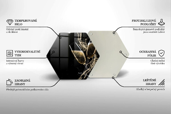 Tocător sticlă Pahare de șampanie