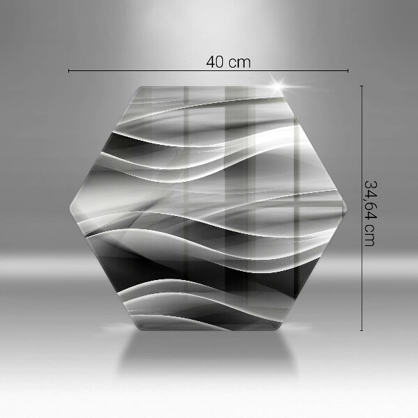 Tocător sticlă Abstracție linii blânde