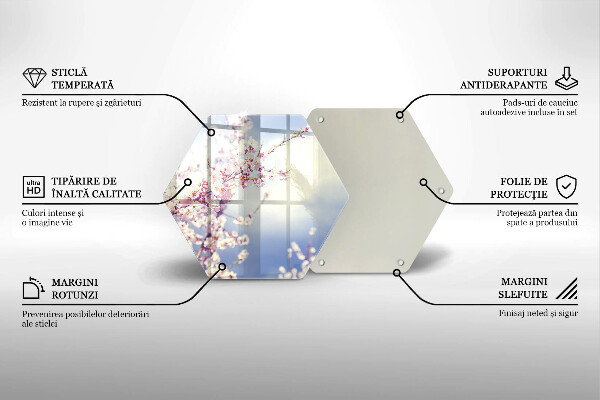 Tocător sticlă Copac înflorit