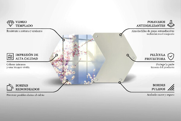 Tocător sticlă Copac înflorit
