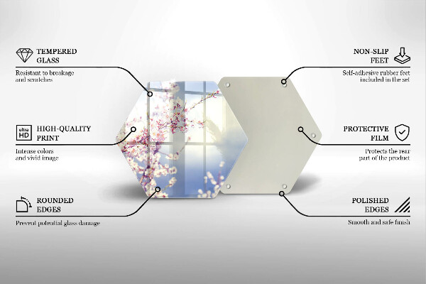 Tocător sticlă Copac înflorit