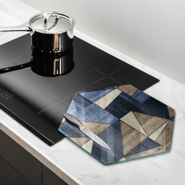 Tocător sticlă Abstracția geometrică