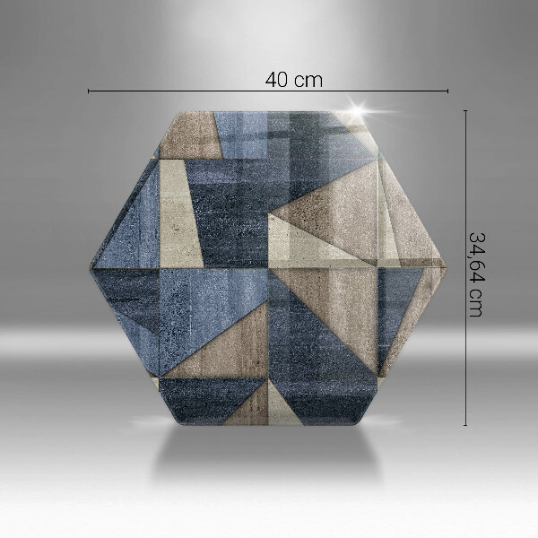 Tocător sticlă Abstracția geometrică