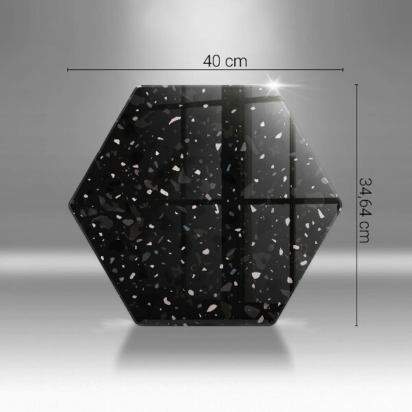 Tocător sticlă Gresie închisă la culoare