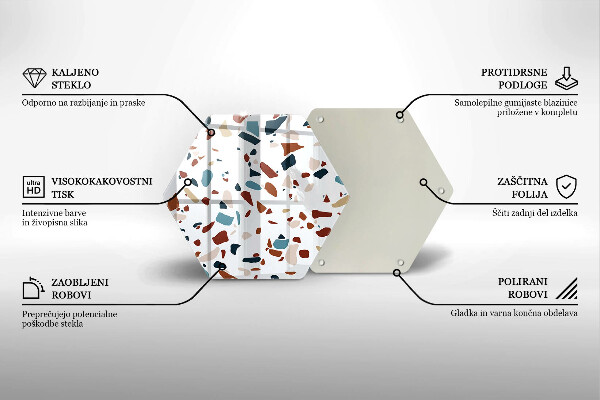Tocător sticlă Piatra decorativa