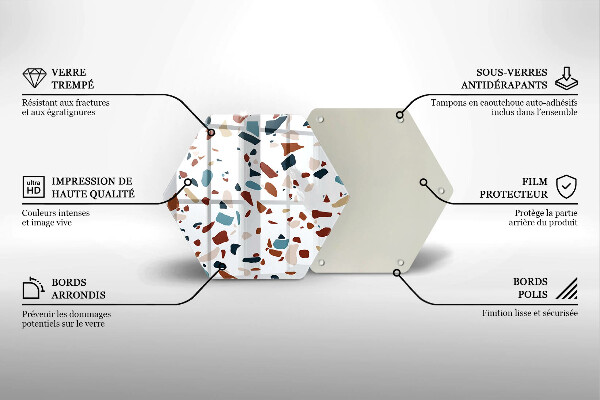 Tocător sticlă Piatra decorativa