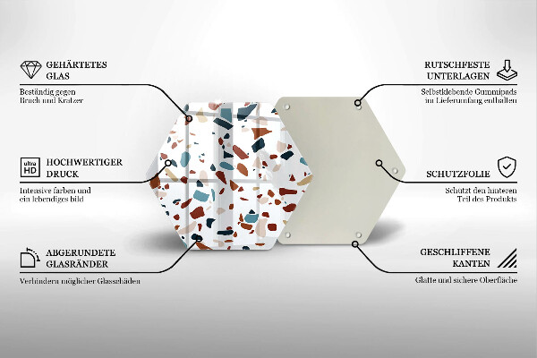 Tocător sticlă Piatra decorativa