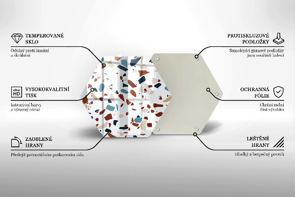 Tocător sticlă Piatra decorativa