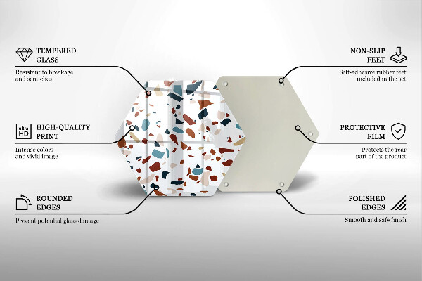 Tocător sticlă Piatra decorativa